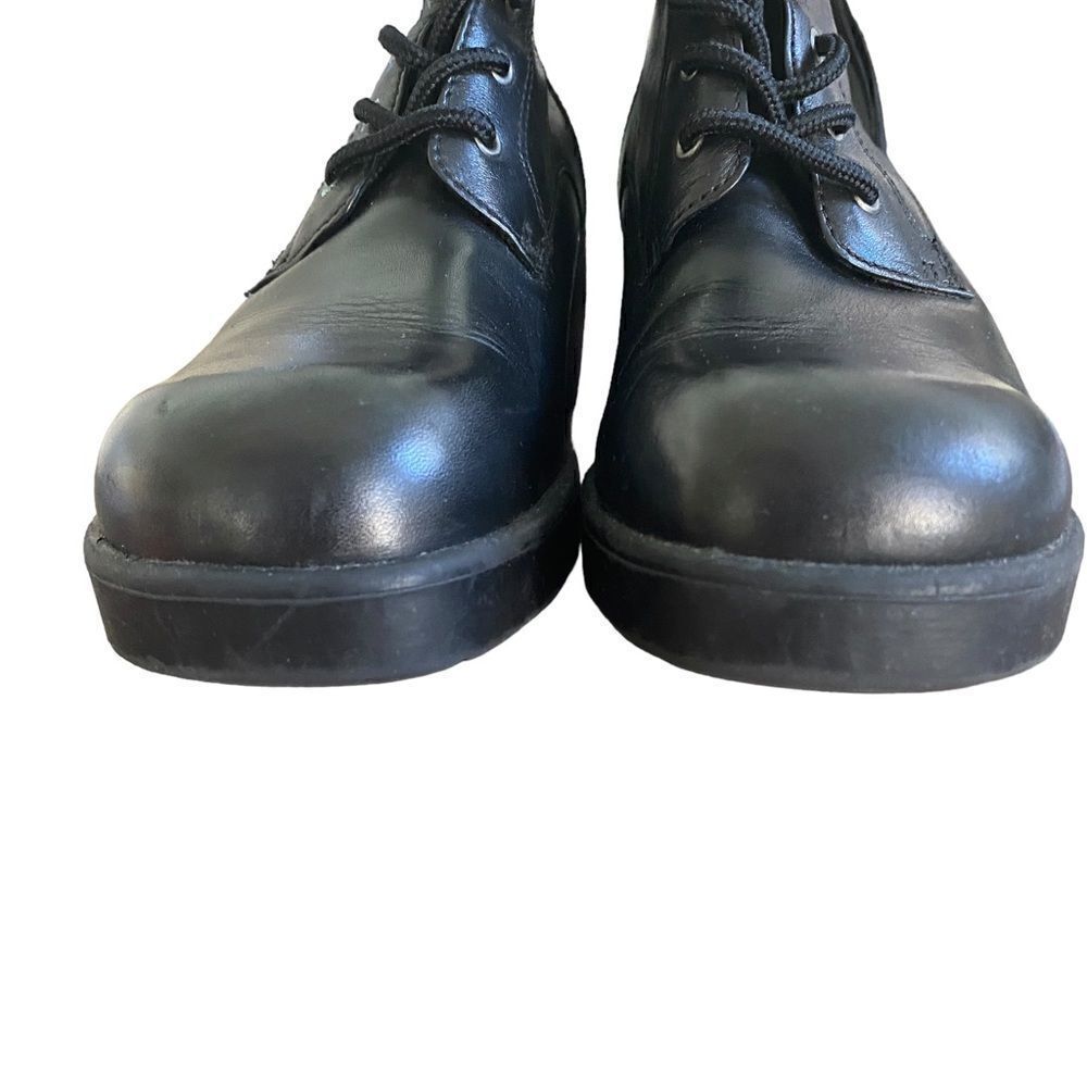 Women's Bernardo X Anthropologie Black Combat Boots Size 7.5 - Picture 4 of 10